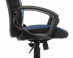 Кресло игровое Zombie VIKING-9 черный/синий текстиль/эко.кожа крестовина пластик-foto5