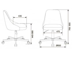 Кресло Бюрократ CH-340M бордовый Velvet 09 крестовина металл-foto5