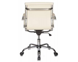 Кресло руководителя Бюрократ Ch-993-Low слоновая кость эко.кожа низк.спин. крестовина металл хром-foto4