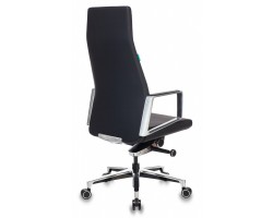 Кресло руководителя Бюрократ _JONS черный кожа крестовина алюминий-foto4