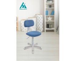Кресло детское Бюрократ CH-W201NX голубой 26-24 крестовина пластик пластик белый-foto5