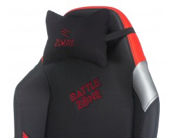 Кресло игровое Zombie HERO BATTLEZONE PRO черный/красный эко.кожа с подголов. крестовина пластик-foto10