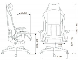 Кресло игровое Zombie HERO BATTLEZONE PRO черный/красный эко.кожа с подголов. крестовина пластик-foto17