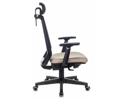 Кресло руководителя Бюрократ EXPERT черный TW-01 сиденье бежевый 38-402 сетка/ткань с подголов. крестовина пластик-foto3