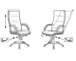 Кресло руководителя Бюрократ T-9927SL черный кожа крестовина металл хром-foto7