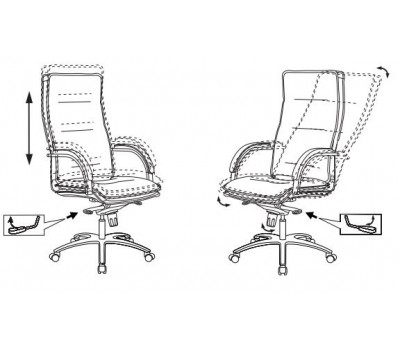 Кресло руководителя Бюрократ T-9927SL черный кожа крестовина металл хром