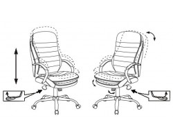 Кресло руководителя Бюрократ T-9950 черный эко.кожа крестовина металл хром-foto7
