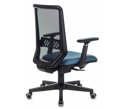 Кресло руководителя Бюрократ EXPERT черный TW-01 сиденье синий 38-415 сетка/ткань с подголов. крестовина пластик