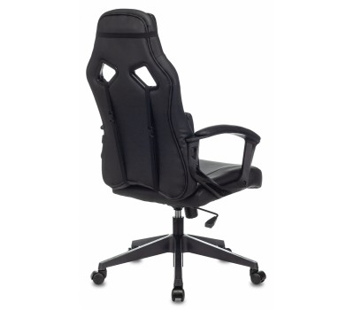 Кресло игровое Zombie DRIVER черный/белый эко.кожа с подголов. крестовина пластик
