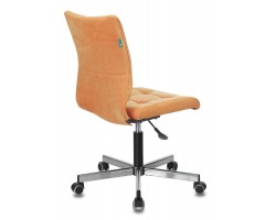 Кресло Бюрократ CH-330M оранжевый Velvet 72 крестовина металл хром-foto4