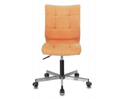 Кресло Бюрократ CH-330M оранжевый Velvet 72 крестовина металл хром-foto2