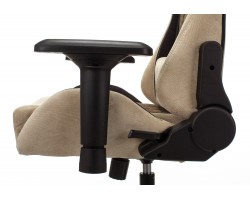 Кресло игровое Zombie VIKING 7 KNIGHT Fabric коричневый/бежевый текстиль/эко.кожа с подголов. крестовина металл-foto11