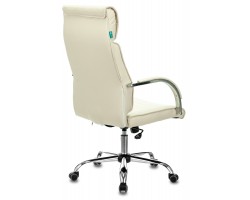 Кресло руководителя Бюрократ T-8010N слоновая кость OR-10 эко.кожа крестовина металл хром-foto4