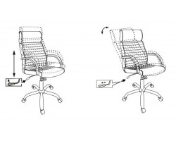Кресло руководителя Бюрократ T-8010N слоновая кость OR-10 эко.кожа крестовина металл хром-foto6