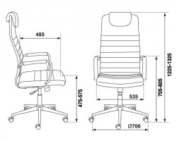 Кресло руководителя Бюрократ KB-9N/ECO черный эко.кожа с подголов. крестовина металл хром-foto7