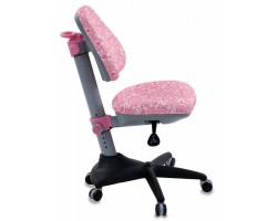 Кресло детское Бюрократ KD-2 розовый сердца Hearts-Pk крестовина пластик-foto3