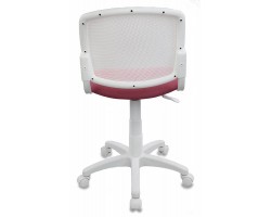 Кресло детское Бюрократ CH-W296NX белый TW-15 сиденье розовый 26-31 сетка/ткань крестовина пластик пластик белый-foto4