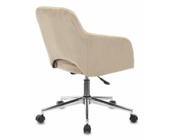 Кресло Бюрократ CH-380SL латте Italia 5 крестовина металл хром-foto4