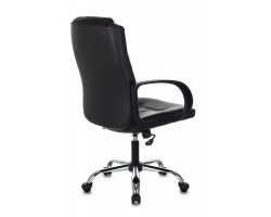 Кресло руководителя Бюрократ T-800N черный кожа крестовина металл хром-foto4