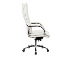 Кресло руководителя Бюрократ T-9927SL слоновая кость кожа крестовина металл хром-foto3