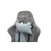 Кресло игровое Zombie VIKING X Fabric серо-голубой с подголов. крестовина пластик