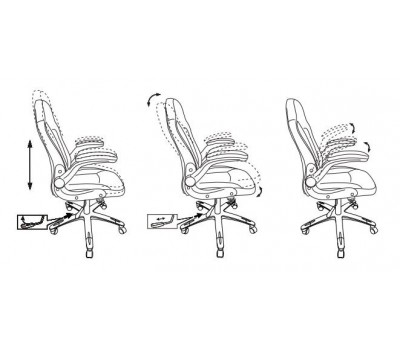 Кресло игровое Zombie VIKING-1N черный/синий эко.кожа крестовина пластик