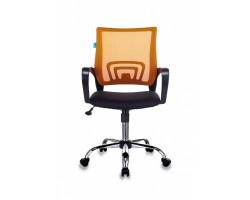 Кресло Бюрократ CH-695NSL оранжевый TW-38-3 сиденье черный TW-11 крестовина металл хром-foto2
