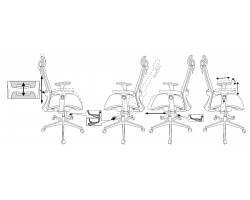 Кресло руководителя Бюрократ 821 черный сетка с подголов. крестовина алюминий-foto10