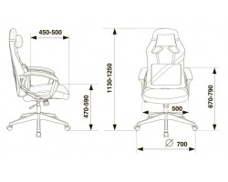 Кресло игровое Zombie DRIVER черный эко.кожа с подголов. крестовина пластик-foto10