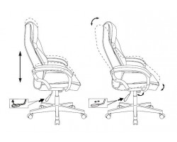 Кресло игровое Zombie DRIVER черный эко.кожа с подголов. крестовина пластик-foto9