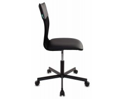 Кресло Бюрократ CH-1399 черный Leather Black эко.кожа/сетка крестовина металл-foto3