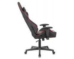 Кресло игровое Zombie A4 черный/красный эко.кожа с подголов. крестовина пластик-foto5