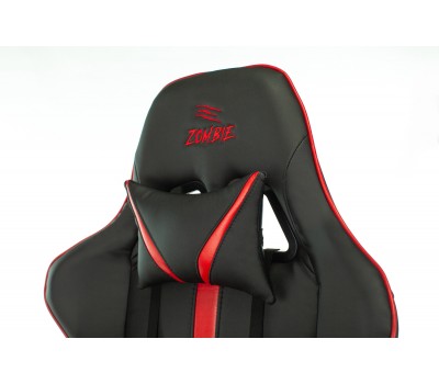 Кресло игровое Zombie A4 черный/красный эко.кожа с подголов. крестовина пластик