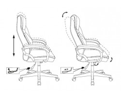 Кресло игровое Zombie HERO JOKER черный/фиолетовый эко.кожа с подголов. крестовина пластик-foto16