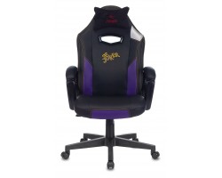 Кресло игровое Zombie HERO JOKER черный/фиолетовый эко.кожа с подголов. крестовина пластик-foto2