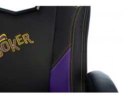 Кресло игровое Zombie HERO JOKER черный/фиолетовый эко.кожа с подголов. крестовина пластик-foto8