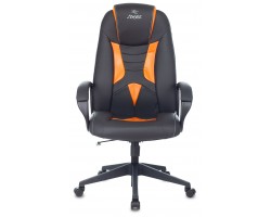 Кресло игровое Zombie 8 черный/оранжевый эко.кожа крестовина пластик-foto2