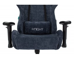 Кресло игровое Zombie VIKING KNIGHT Fabric синий Light-27 с подголов. крестовина металл-foto6