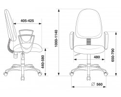 Кресло Бюрократ CH-1300N черный Престиж+ эко.кожа крестовина пластик-foto5