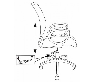 Кресло Бюрократ CH-599AXSN темно-синий TW-05N сиденье темно-синий TW-10N крестовина пластик