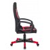 Кресло игровое Zombie 10 черный/красный текстиль/эко.кожа крестовина пластик