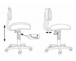 Кресло детское Бюрократ CH-201NX розовый сланцы FlipFlop_P крестовина пластик-foto5