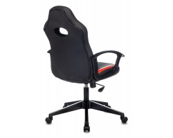 Кресло игровое Zombie 11 черный/красный текстиль/эко.кожа крестовина пластик-foto4