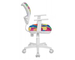 Кресло детское Бюрократ CH-W797 мультиколор Abstract сетка/ткань крестовина пластик пластик белый-foto2