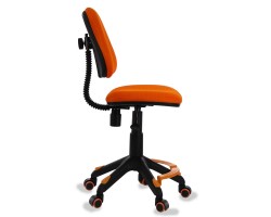 Кресло детское Бюрократ KD-4-F оранжевый TW-96-1 крестовина пластик подст.для ног-foto3