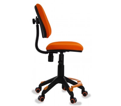 Кресло детское Бюрократ KD-4-F оранжевый TW-96-1 крестовина пластик подст.для ног