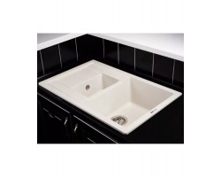 Кухонная мойка MODENA 1,5B1D WHITE ALABASTER KUPPERSBERG-foto2