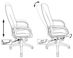 Кресло руководителя Бюрократ CH 727 черный крестовина пластик-foto10