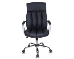 Кресло руководителя Бюрократ T-8000SL черный эко.кожа крестовина металл хром-foto2