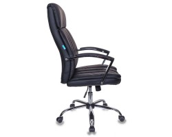 Кресло руководителя Бюрократ T-8000SL черный эко.кожа крестовина металл хром-foto3